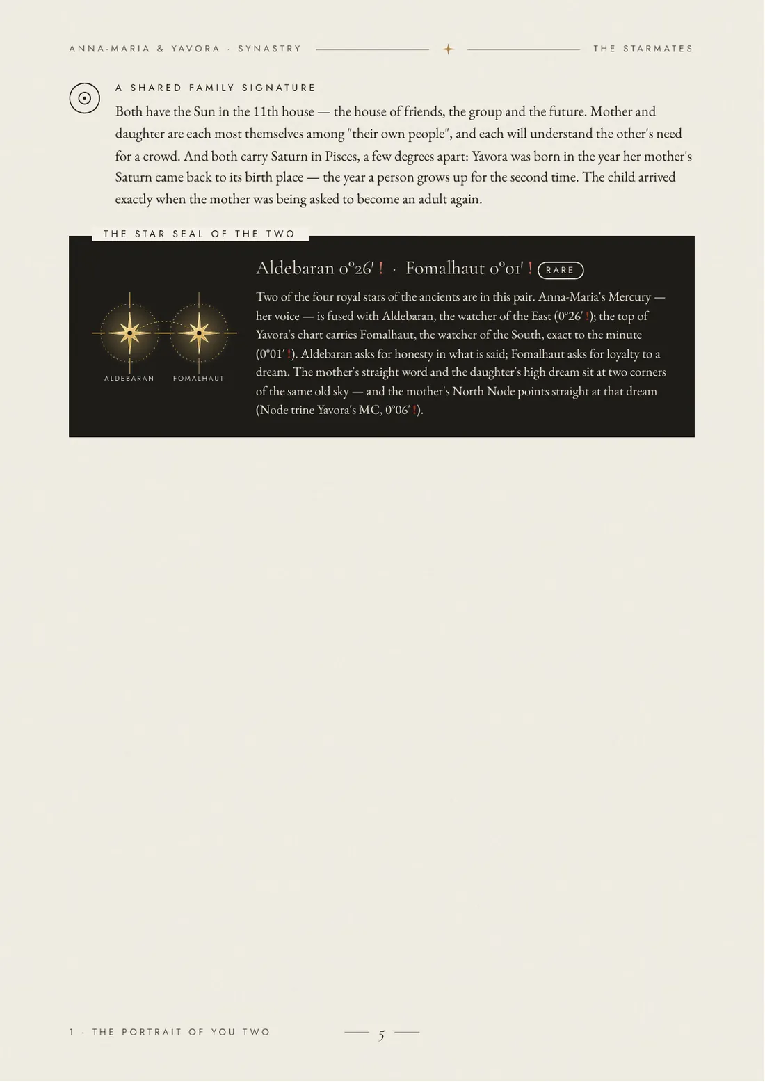 The star seal of the two