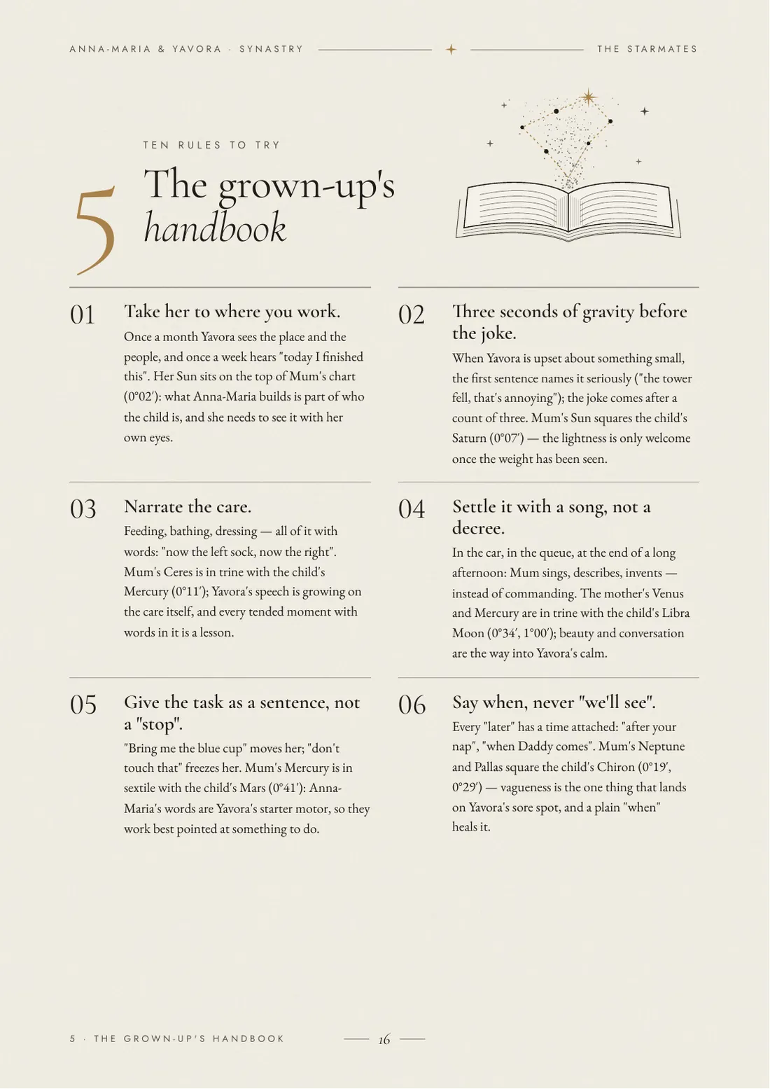 The grown-up's handbook